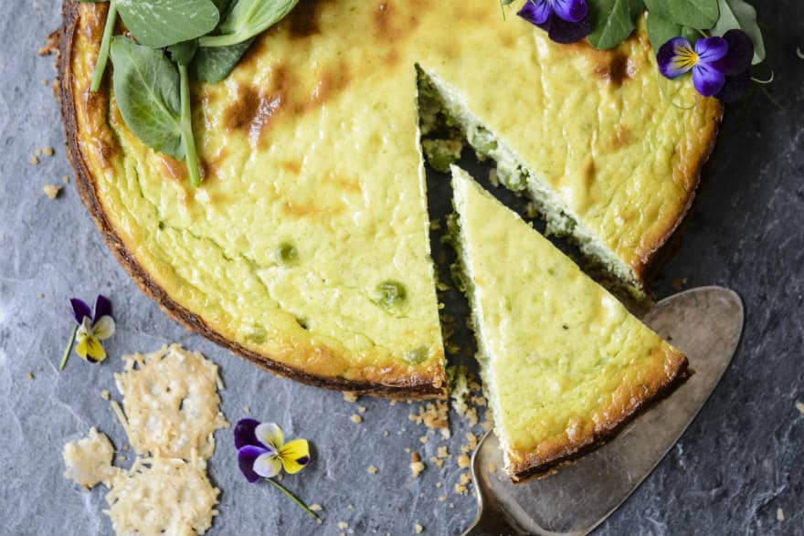 pea cheesecake