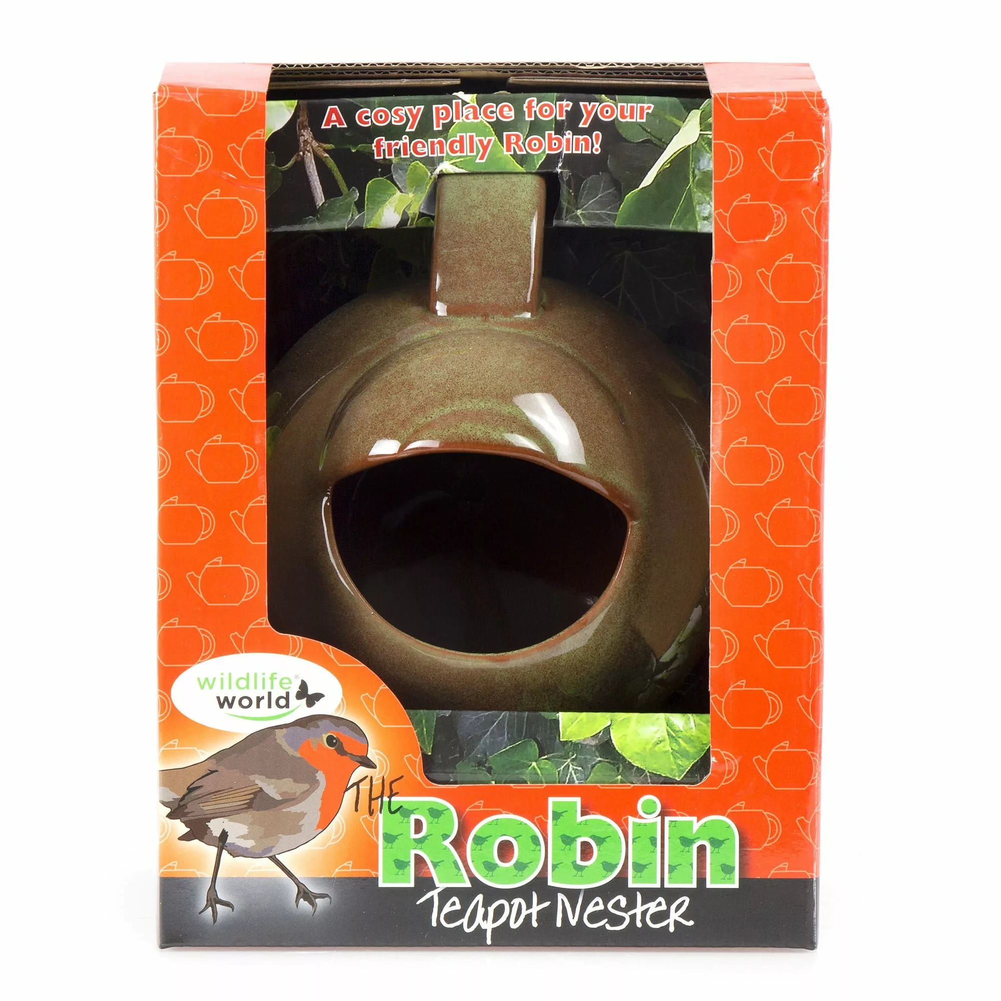 Robin Teapot Bird Nester Richard Jackson Garden