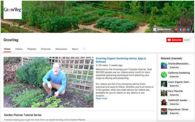YouTube for gardeners - Richard Jackson Garden