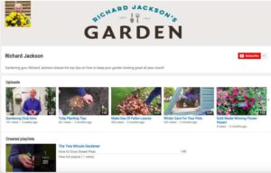 Richard Jackson's Garden YouTube channel