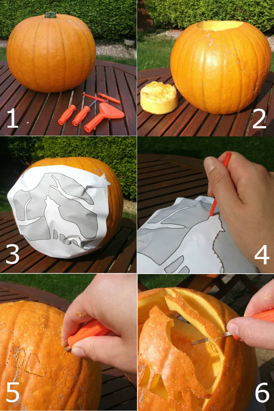 pumpkin carving step by step