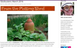 Unconventional Gardener blog