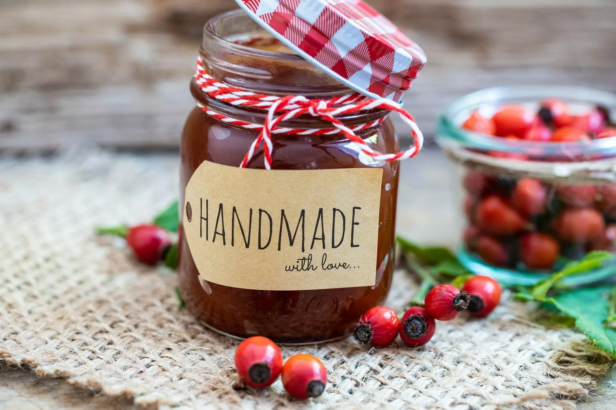 pot of homemade jam