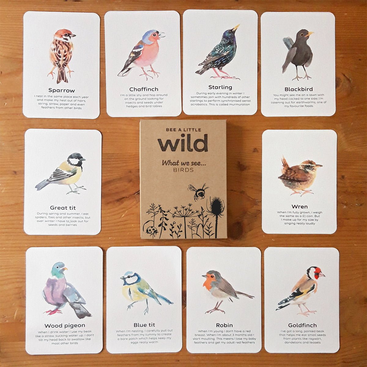 UK Birds Nature Cards