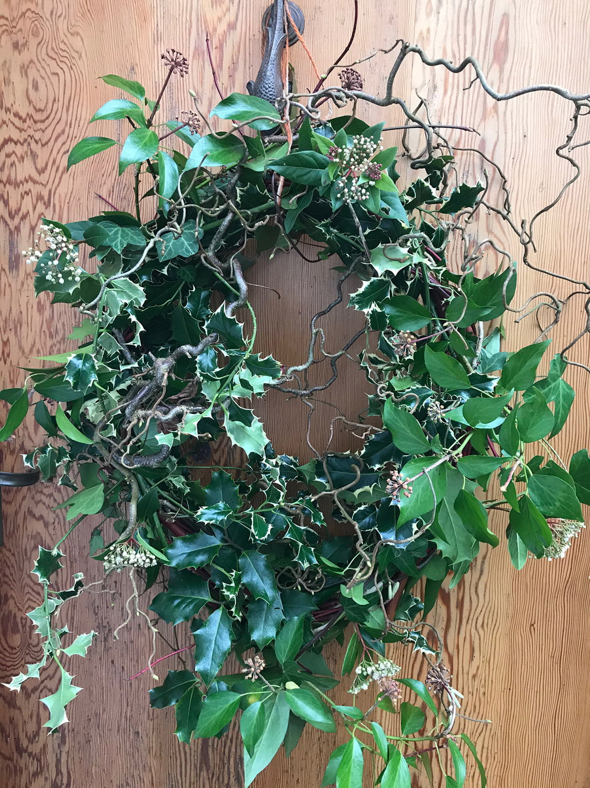 homemade door wreath