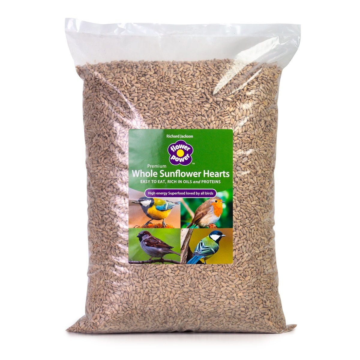 Premium Whole Sunflower Hearts 5kg Bird Food by Richard Jackson