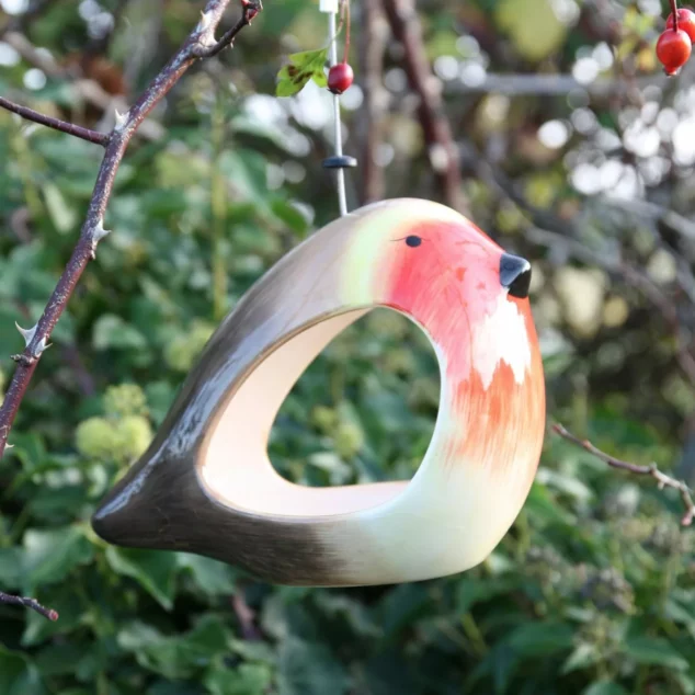 Wildlife World ceramic robin feeder