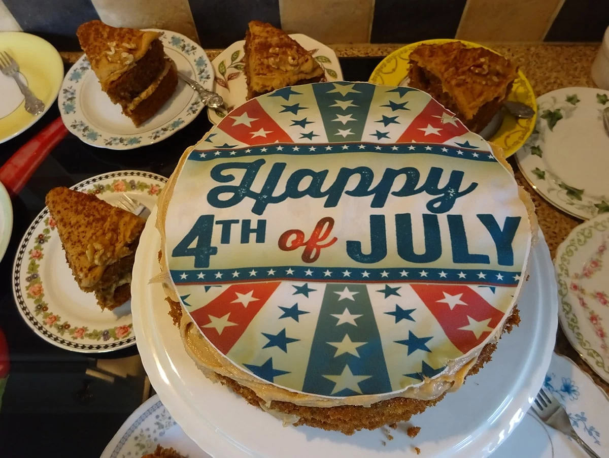 4th of July cake at Driftwood