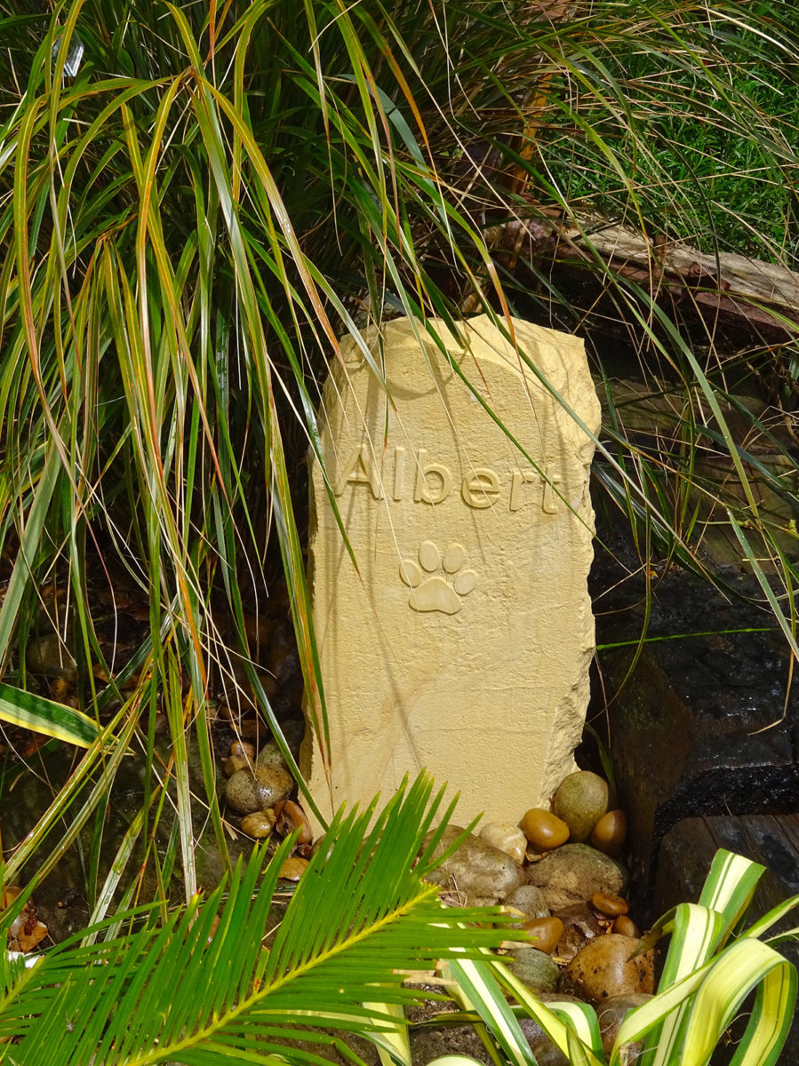 Albert's stone at Driftwood