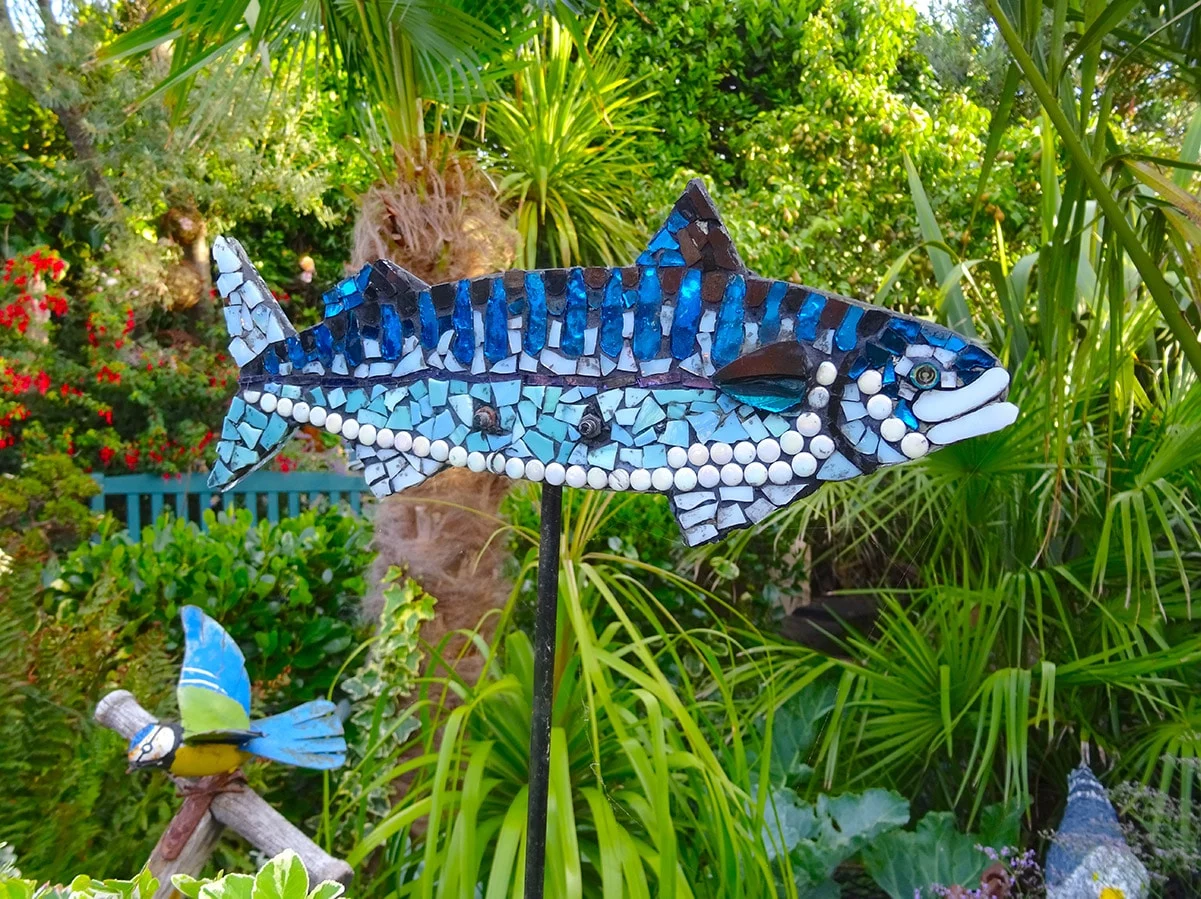 Mosaic fish at Driftwood