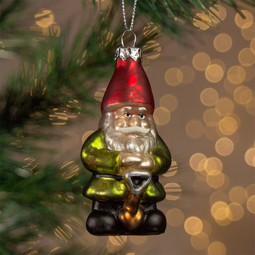 Garden Gnome shaped bauble