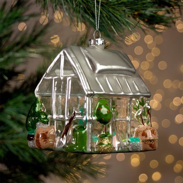 Greenhouse shaped bauble