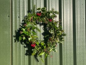 Christmas wreath by Jean Vernon