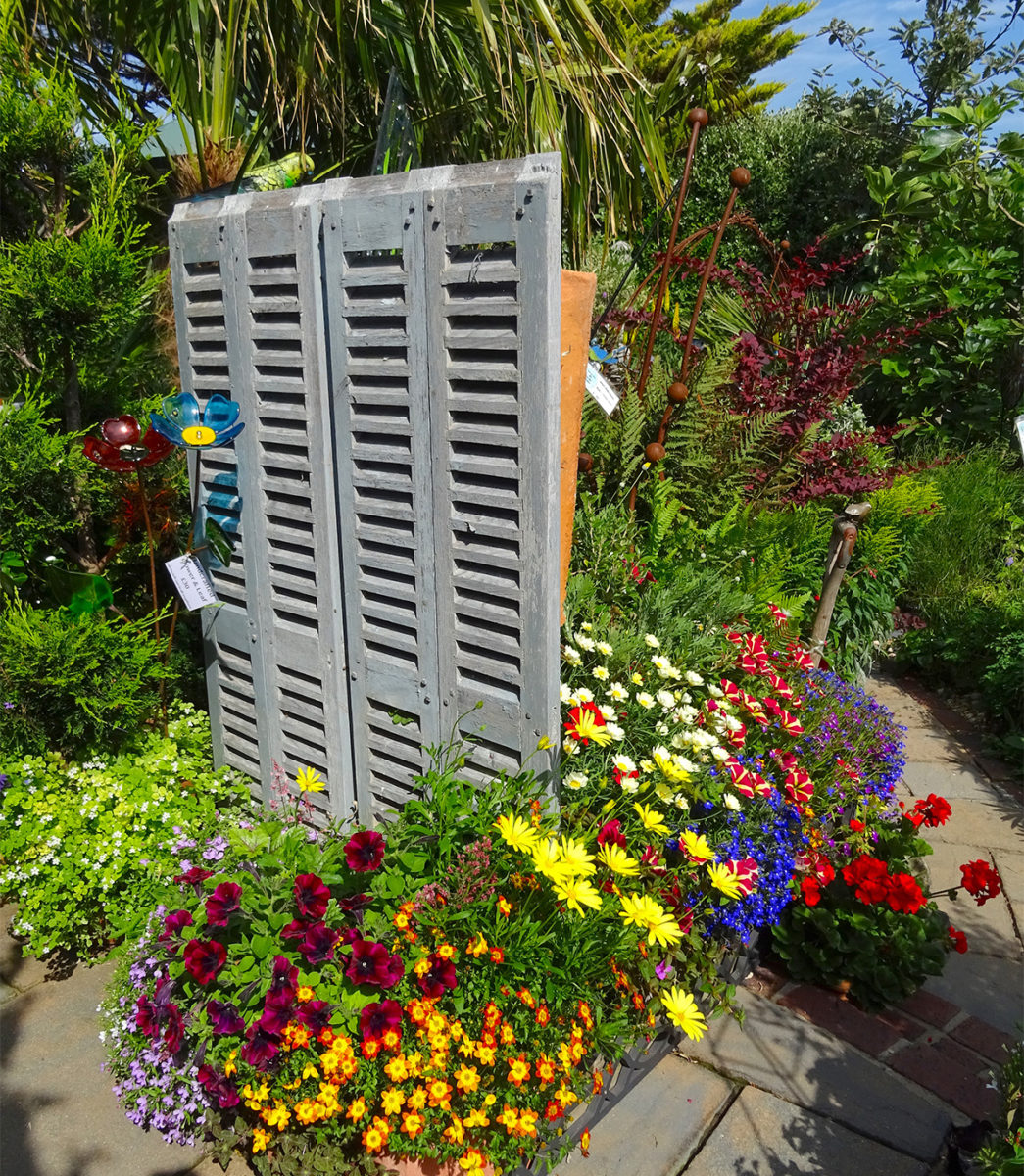 folding wooden shutters at Driftwood