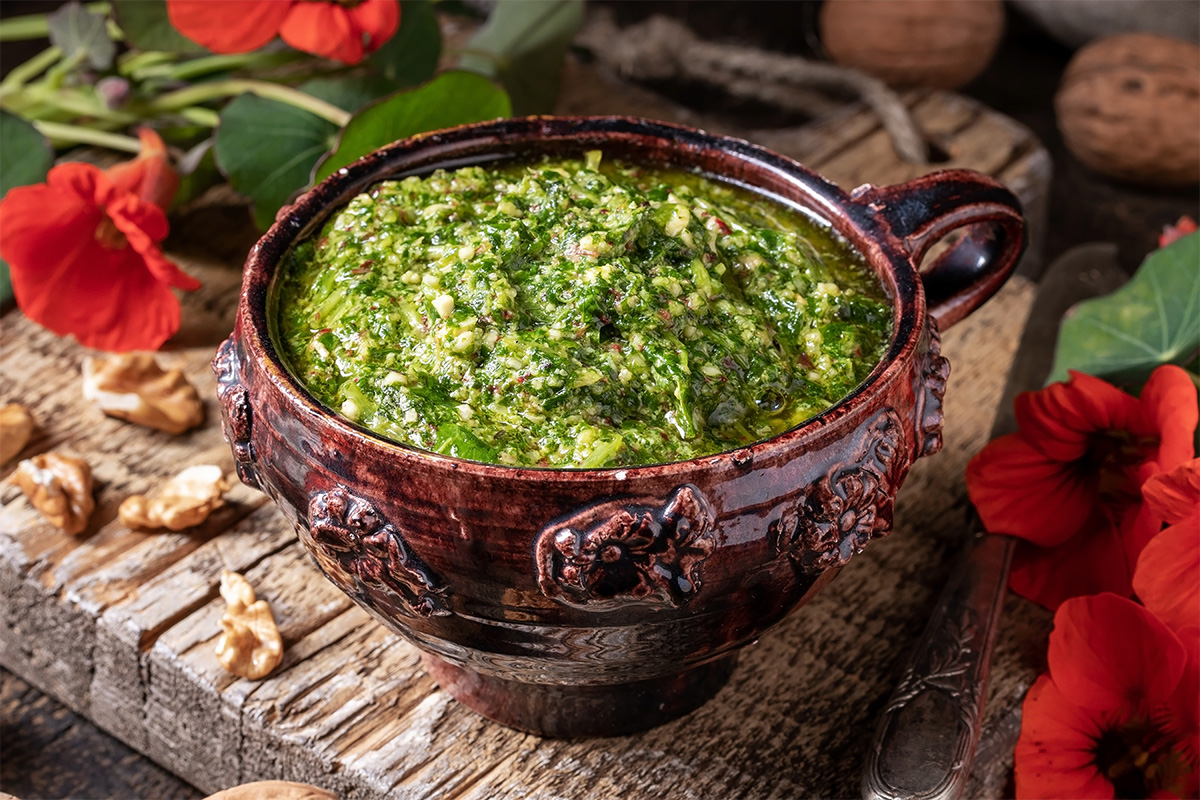 nasturtium pesto