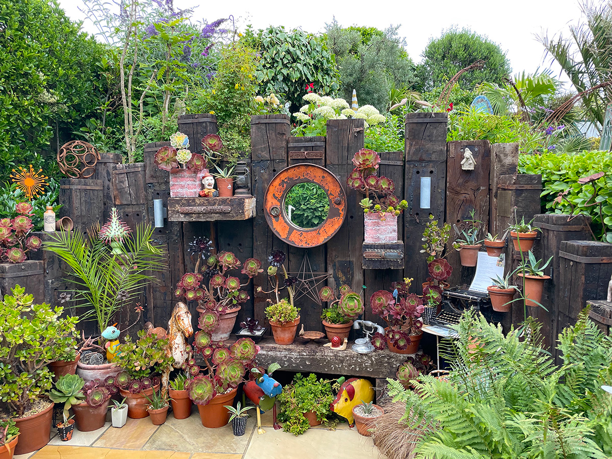 Driftwood garden