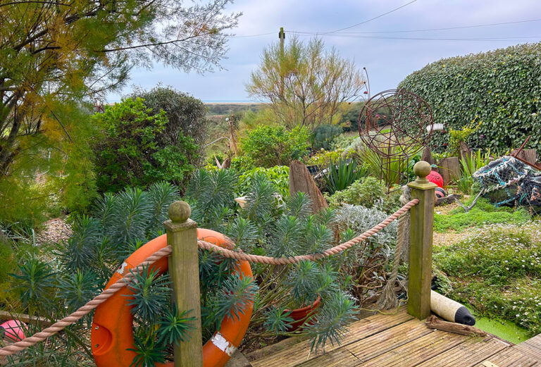 the beach garden at Driftwood