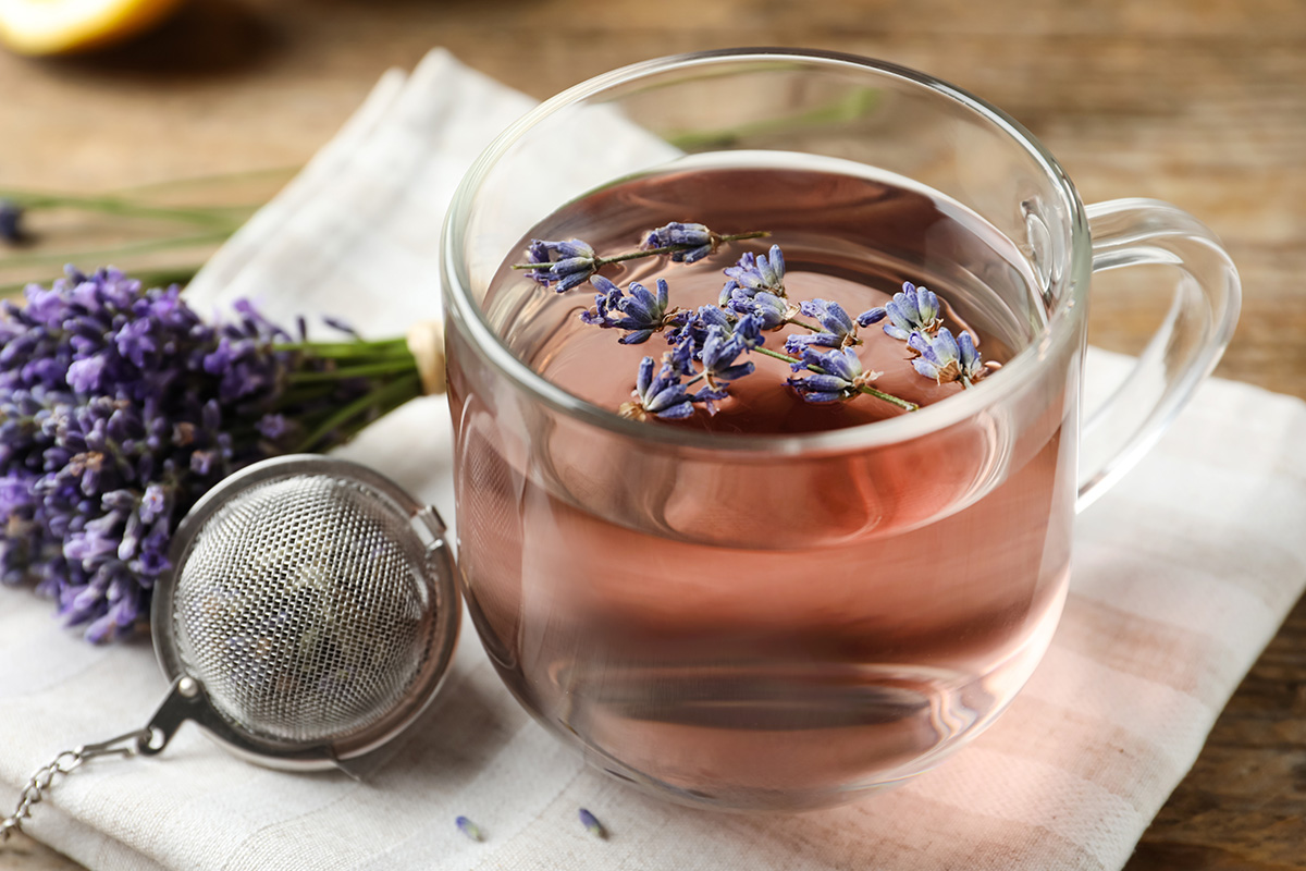 Tea made from using lavender